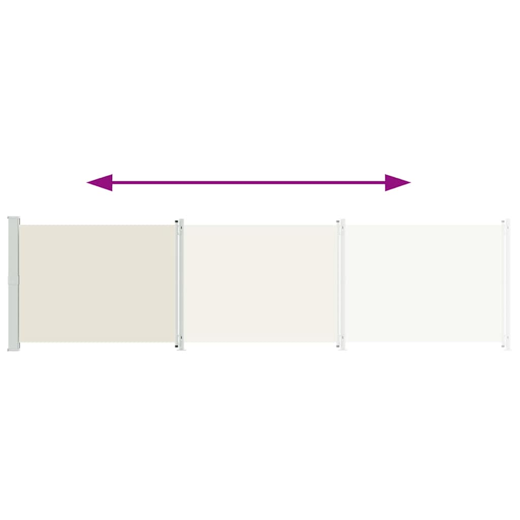 Retractable Side Awning 600x160 cm Cream