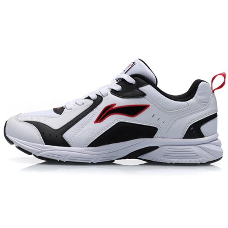 

new LiNing Cushioned Slip Resistant Abrasion Resistant Low Top Running Shoes Men s Black White 44