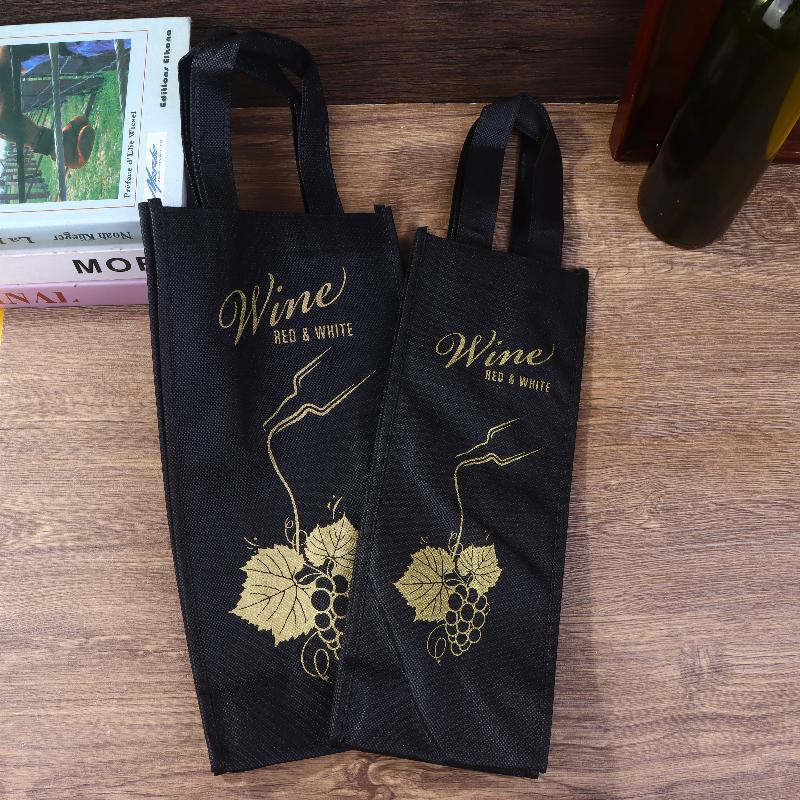 1 szt. Jednogałęziowe/Dwugałęziowe Włókninowe Torby Prezentowe do Pakowania Czerwonego Wina, Materiałowa Torba na Zakupy do Przechowywania, Wielokrotnego Użytku, na Imprezę
