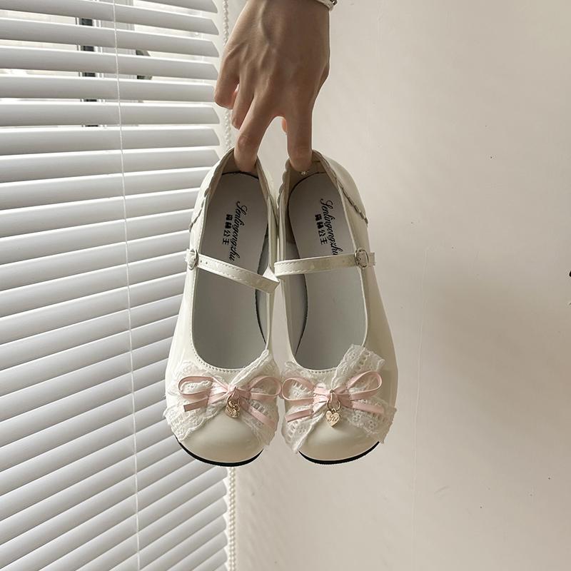 

Дизайн Туфли Мэри Джейн Лолита с бантом-бабочкой Женские лаконичные туфли из кожи на толстом каблуке Женские уличные туфли-лодочки для платья 35 белый