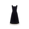 2025 Autumn/Winter French Chic Waist-Cinched Sleeveless Elegant Petite Midi Dress