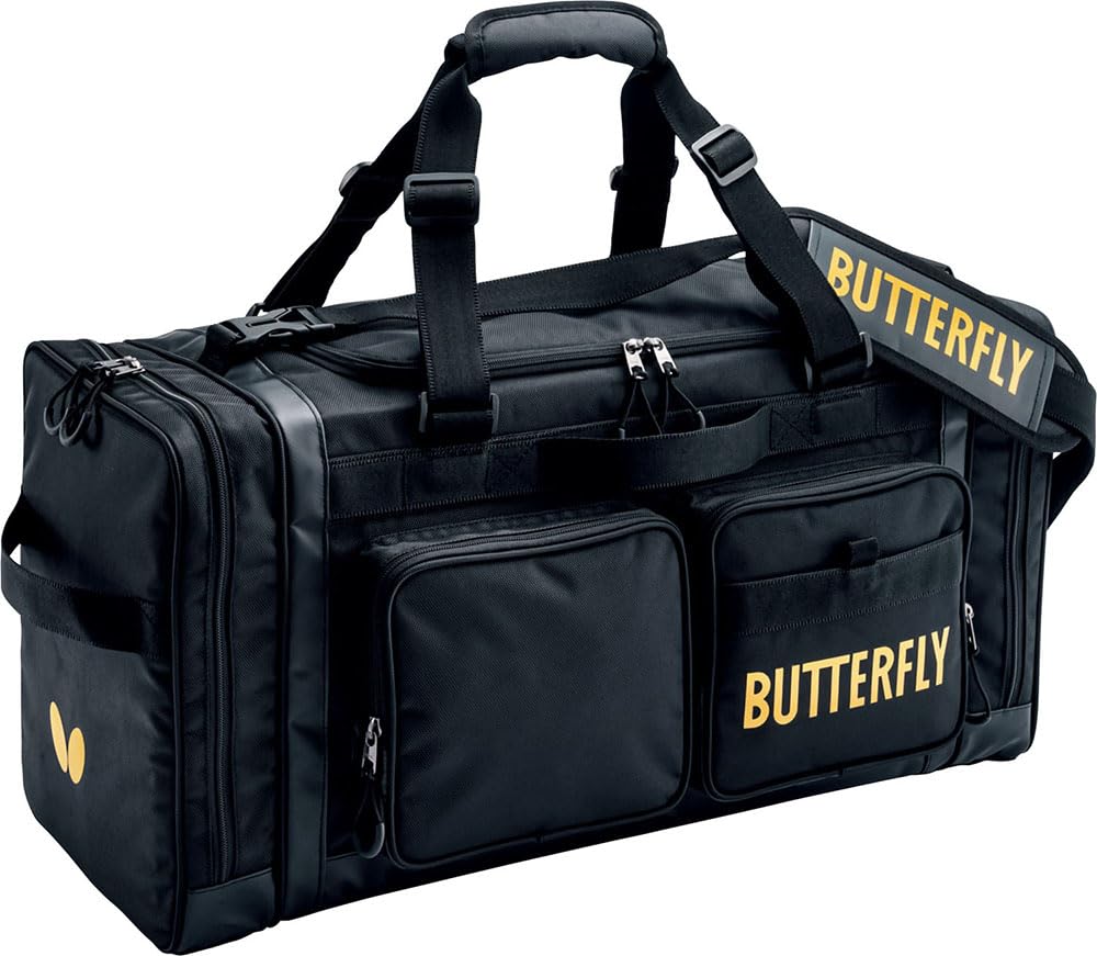 

Butterfly Raffines Tour Table Tennis Racket Bag 63320, Polyester 1680D, Multi-Pocket Sports Bag (W59xH30xD25cm), 070 Gold, One Size