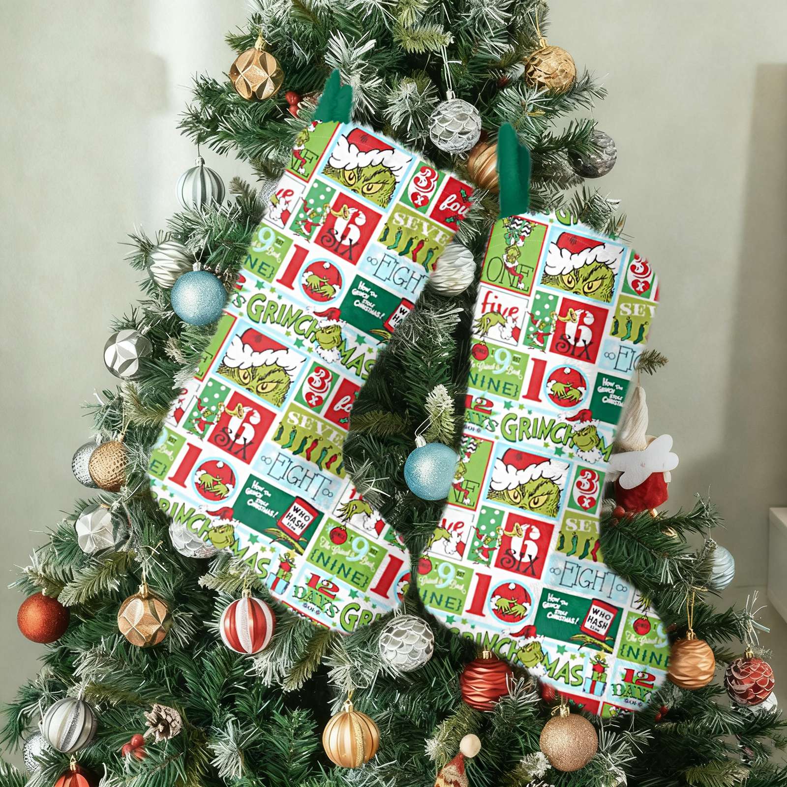 

Рождественские чулочные украшения Подвески для украшения рождественской елки One Size