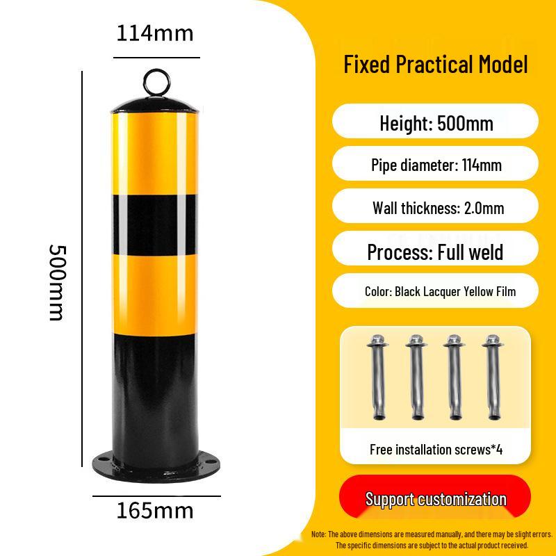 Reflective Anti-Collision Car Stopper Steel Warning Post