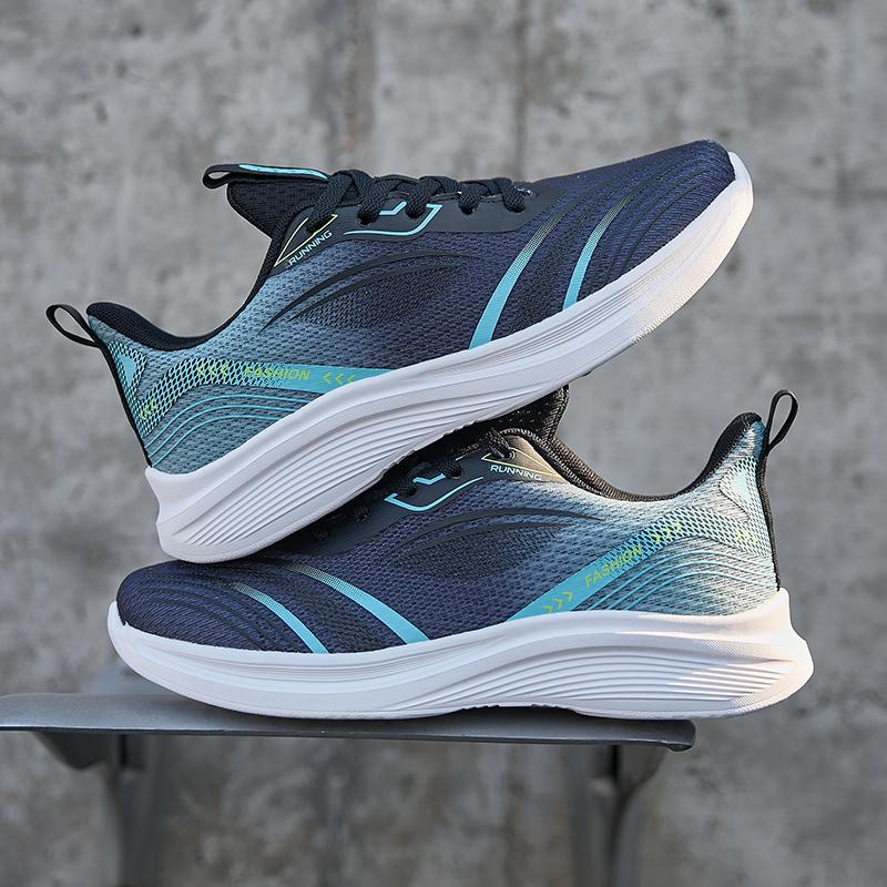 

Теннисные кроссовки Дышащая сетка Мужская обувь Модная и легкая Обувь для ходьбы на плоской подошве Спортивная обувь для улицы Беговая обувь для фитнеса 2025 39 чёрный