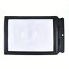 2pcs Durable PVC Material 3X Large Page Magnifying Glass Handheld Full-View Reading Aid for Seniors