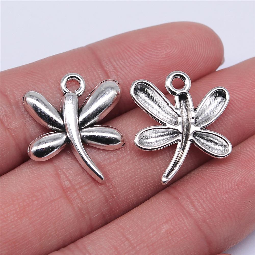 20pcs Dragonfly Charms Antique Silver Color Dragonfly Charms Pendants For Bracelets Dragonfly Charms Making Jewelry