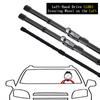 For MG 5 GT AP12 2012~2018 Windows Wiper Blades Frameless Rubber Arm Car Accessories Washers Cleaning Replacement High