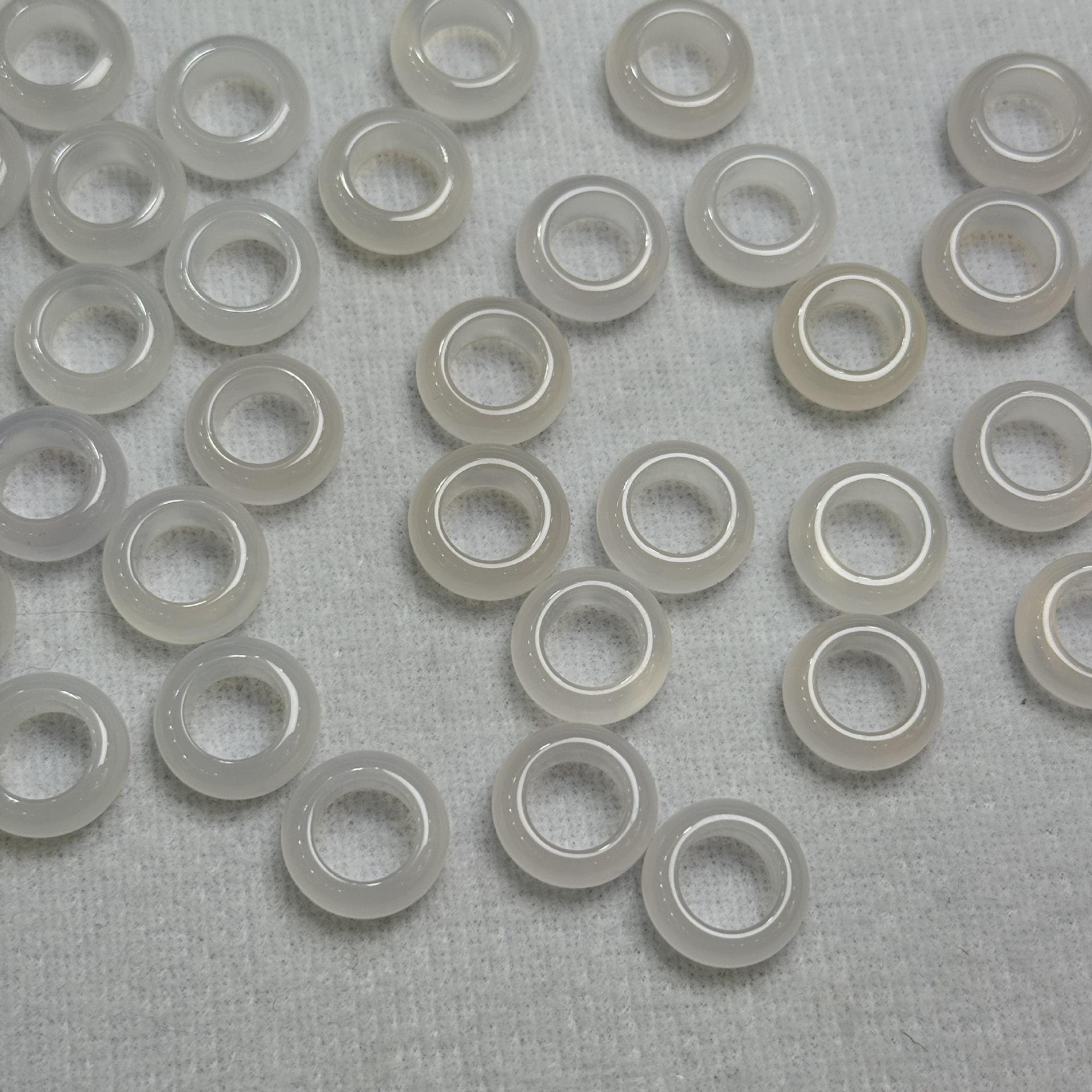 Lychee Jelly Agate Running Ring DIY Bracelet with High Ice Chalcedony