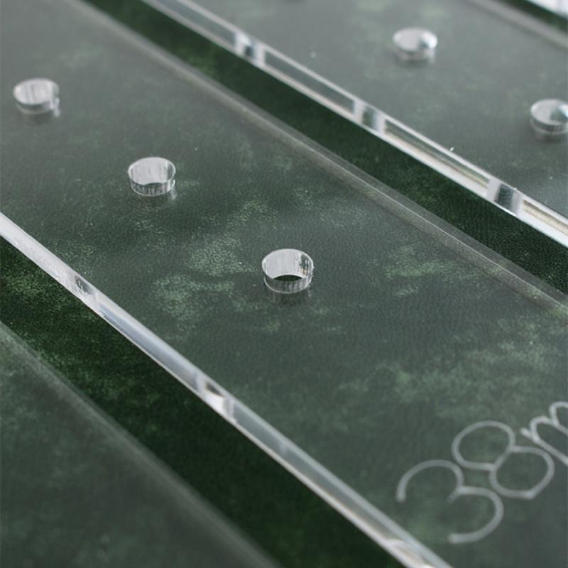 Belt Punching Positioning Template, Acrylic Version 5 Model Vegetable Tanned Belt Fixing Plate, Positioning Plate