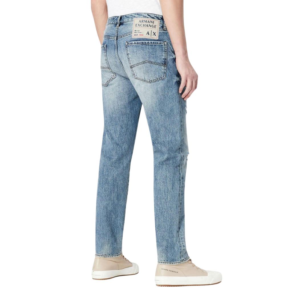Armani Exchange Mens J24 Tapered Jeans