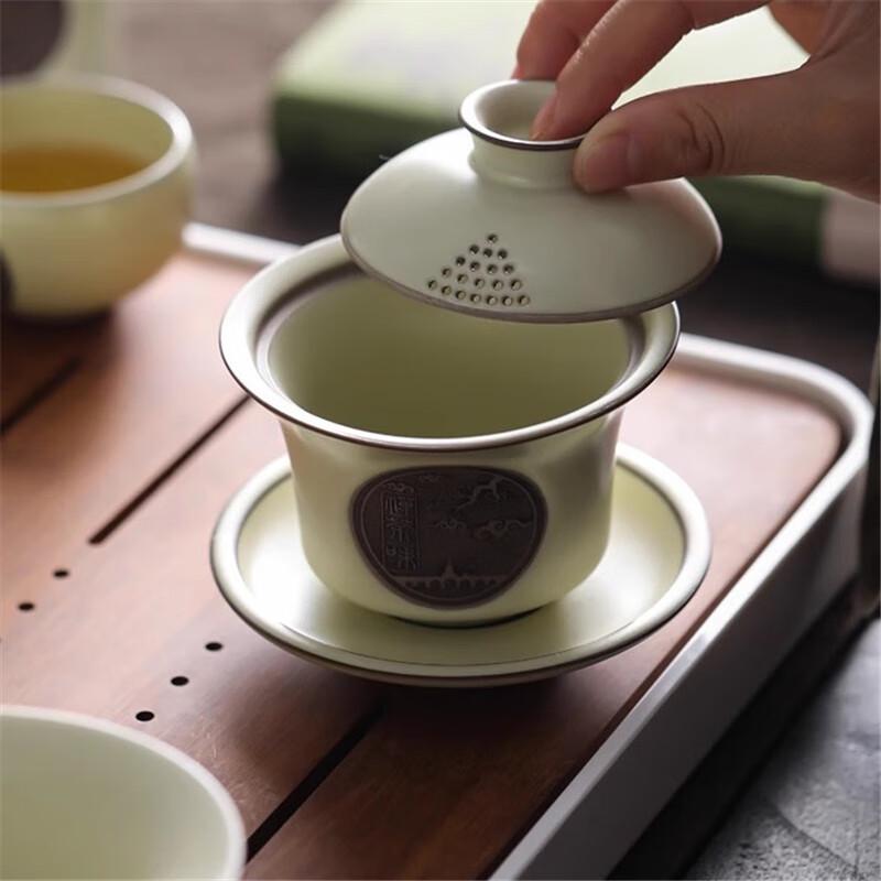 Taozhi Chinese Ceramic Kung Fu Tea Set