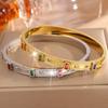 Couple Style Wagfu Square Color European and American Exquisite and Versatile Temperament Jewelry Bracelet
