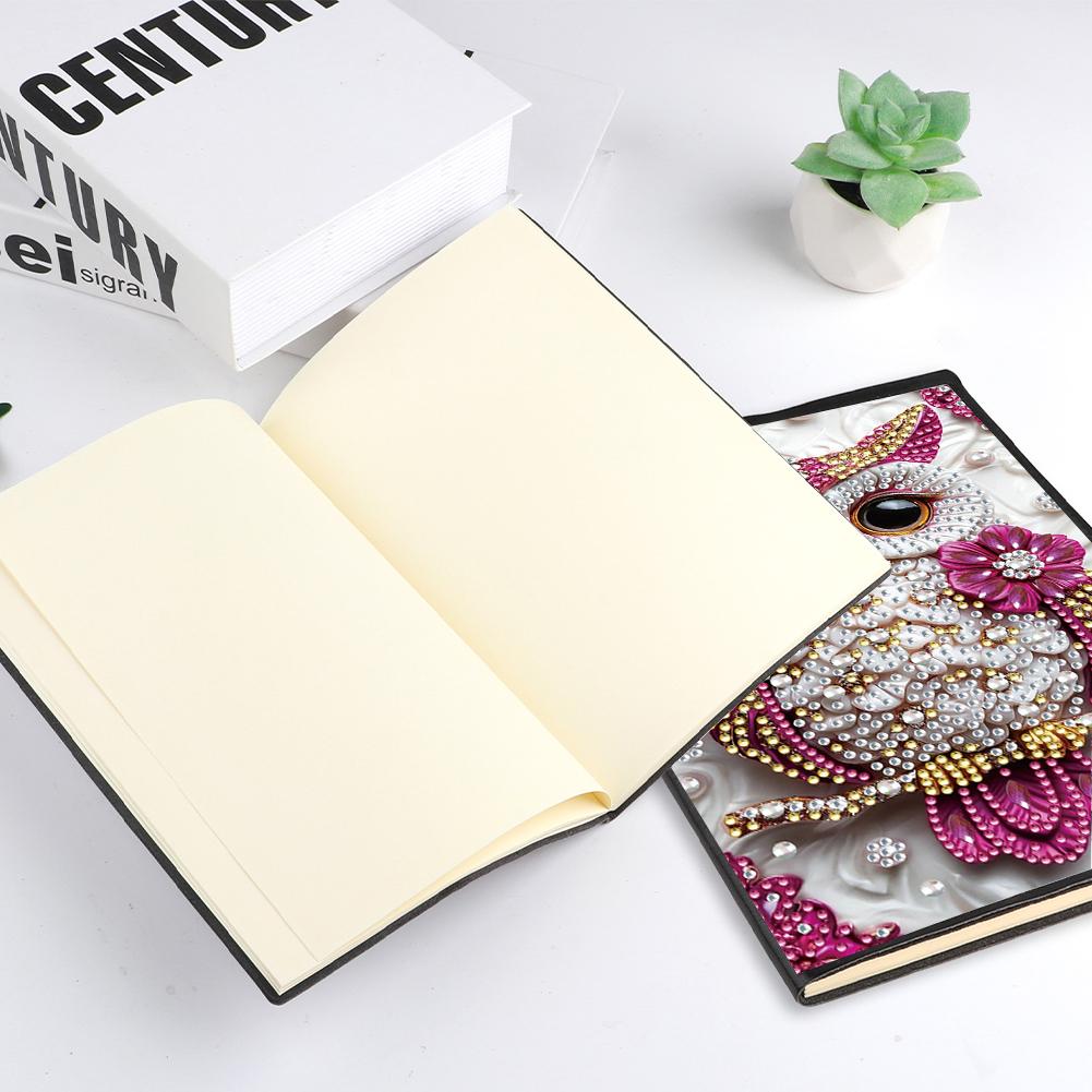 Diamond Painting Diary Book 50 Pages Crystal Notepad Sketchbook A5 Size 5D DIY Diamond Art Painting Notebook Kit