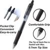 Smart Color Art 45 Pack Black Gel Pens, Retractable Medium Point Gel Ink Pens, Smooth Writing, Comfort Grip, Unisex