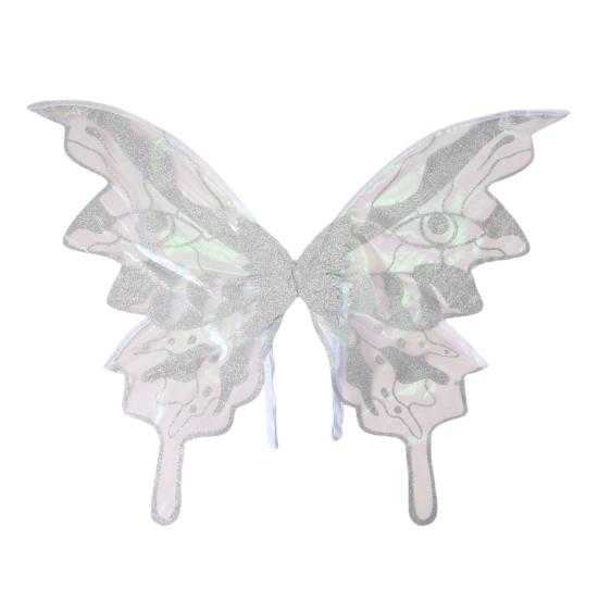 Fairy Wings for Adult Women Shiny Butterfly Cosplay Costume Organza Elf Angel Wing for Halloween Party Accessory
