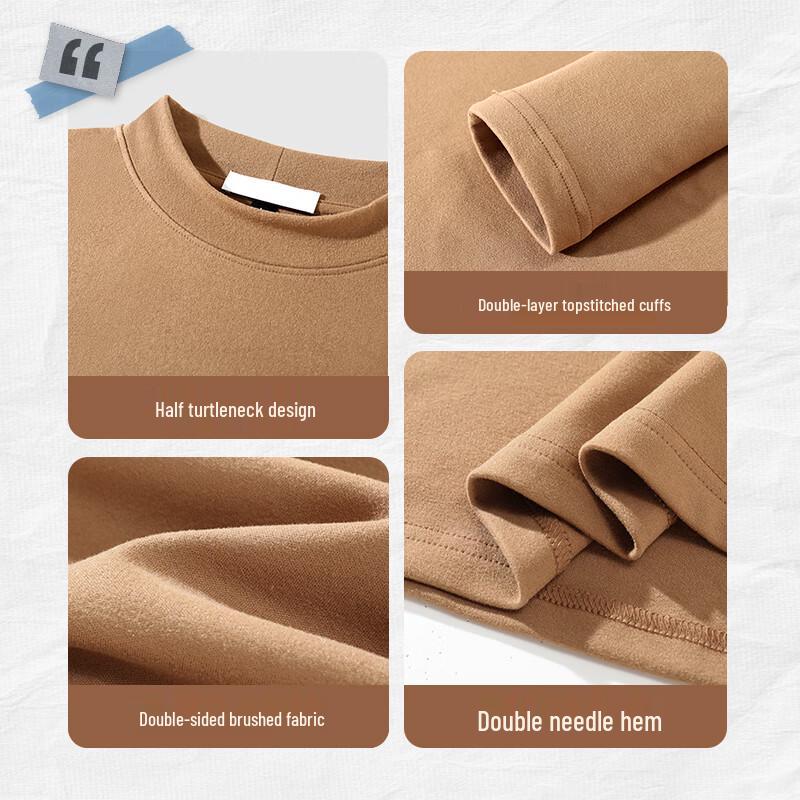 JEANSWEST LIFE Men's De Rong Thermal Semi-High Collar Base Layer