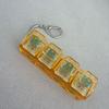 4-Key Decompression Button, Shaft Tester, Keychain Pendant, Fingertip Press And Decompress, Luminous Toy Fingertip Button