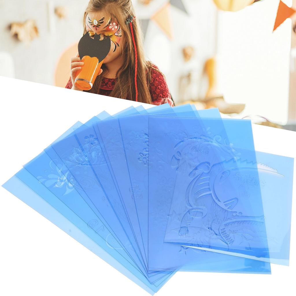 PET Face Painting Template Reusable Face Paint Stencils for Halloween Christmas Party