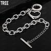 925 Sterling Silver Romantic Love Side Chain Exquisite Bracelet Gift Jewelry