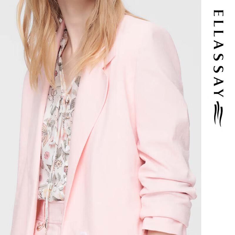 ELLASSAY Women's Easy-Care 3/4 Sleeve Blazer