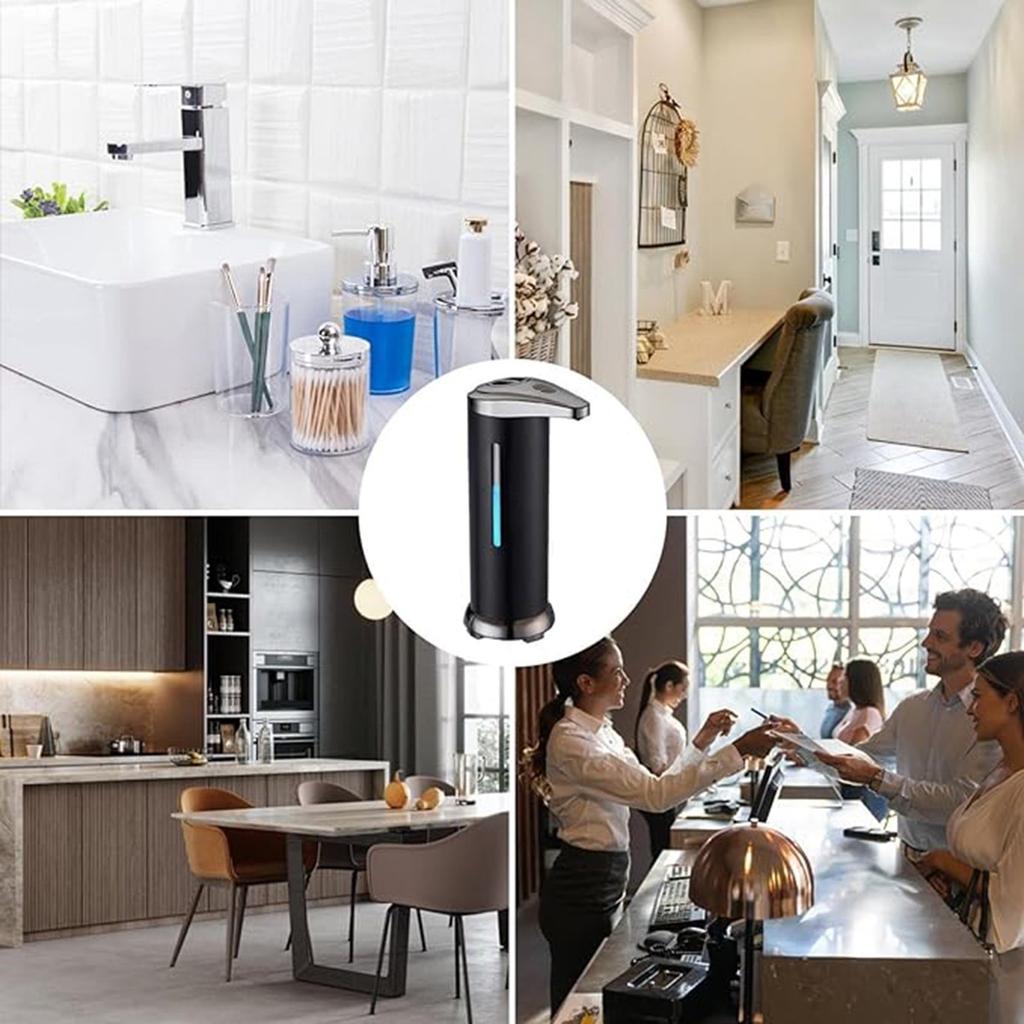Automatic Infrared Soap Dispenser, Soap Dispenser, Touchless Stainless Steel Soap Dispenser With Waterproof Base For Bathroom, Kitchen, Hotel