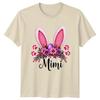 Mimi Bunny Easter Floral Unisexs TShirt Easter Gift For Her