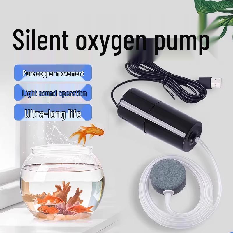 USB přenosná tichá akvarijní kyslíková pumpa pro akvária