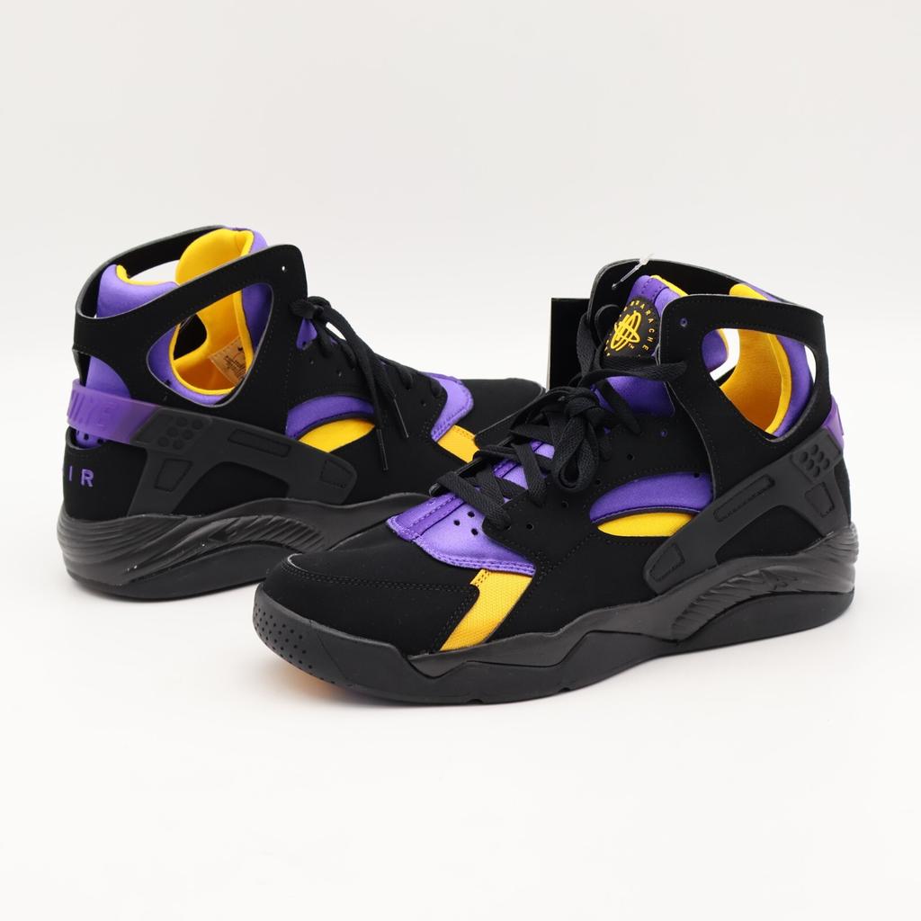 FD0188-001 Nike Air Flight Huarache Lakers Away Black Varsity Purple (Men's)