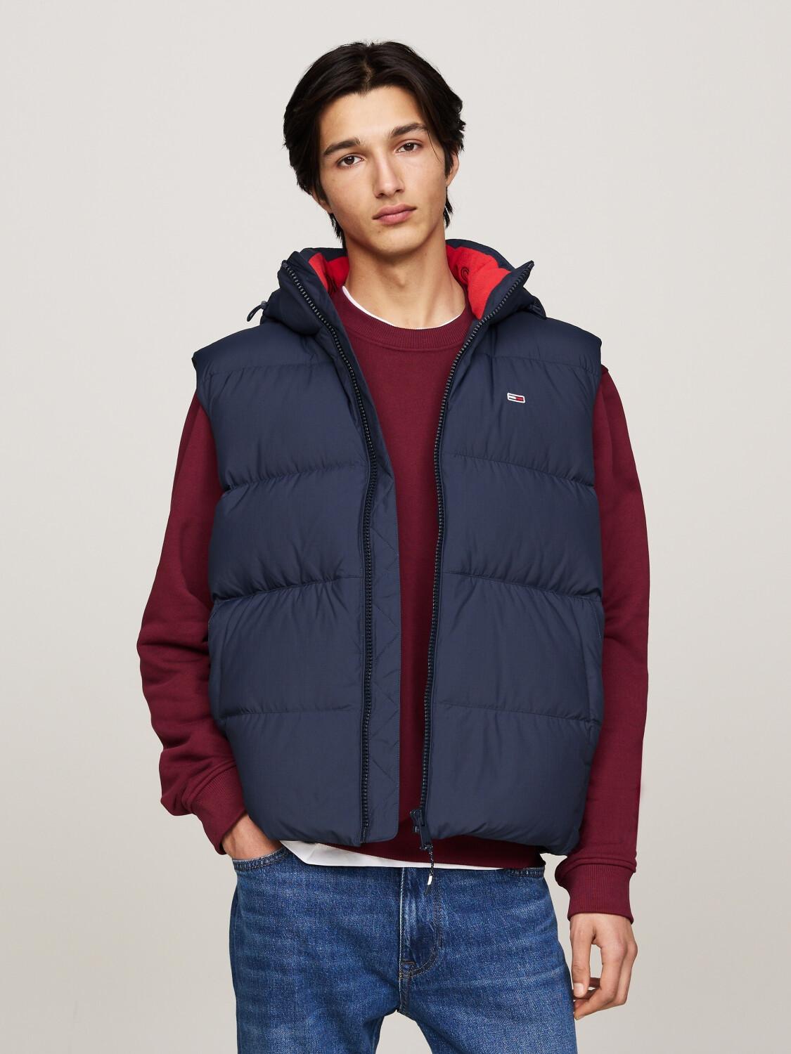 

Зимняя куртка Tommy Hilfiger Essential Down Vest Hooded темно-синяя XXL
