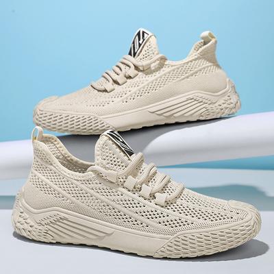 Flying Woven Shoes Men's Summer Thin Breathable Sports Casual Mesh Shoes Men's Hollow Mesh Mesh Shoes Men's