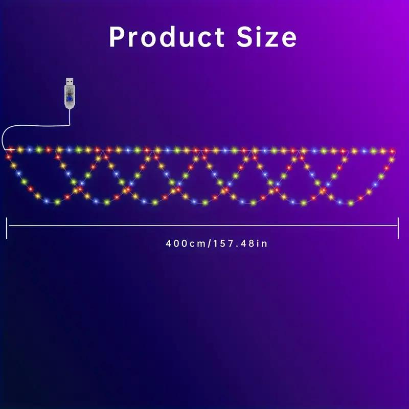 

138LEDs 4M/13ft Christmas Lights USB 8 Modes Christmas Home Garden Bedroom Holiday Wedding Party Decor Festive Lighting Lamp