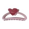 Hair Claw Heart Design Hair Clip for Women Stable Grip Back Head Hair