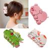 Dinosaur Hair Clip Chic Pig Hair Grip Stylish Cat Hair Grab Acrylic Hair Accessory Hair Ornament for Party Daily Wear