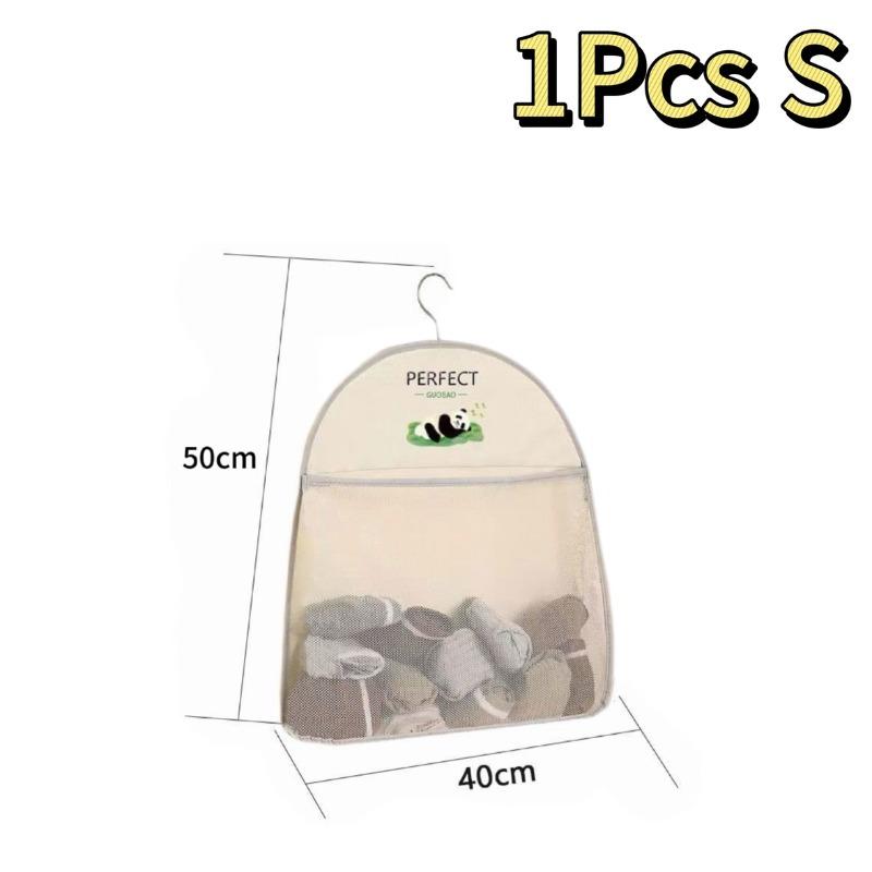Storage Hanging Bag ,Hanging Underwear Bag, Socks, and Bra Mesh Storage Bag Wall Mounted Storage Bags, Transparent Pocket Design