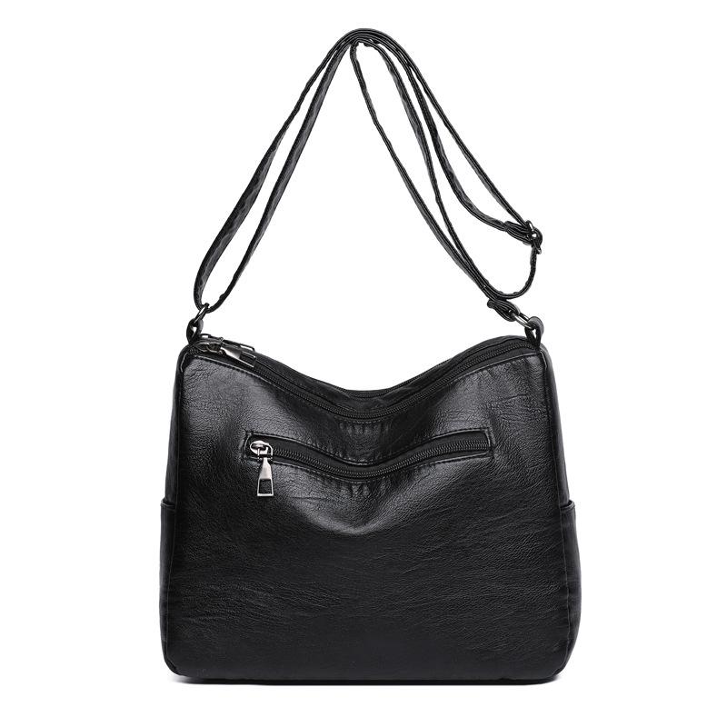 Bolso de Hombro Único con Múltiples Bolsillos de Gran Capacidad, Bolso Cruzado, Bolso de Mamá, Bolso para Señora de Mediana Edad