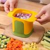 Multifunctional Vegetable Chopper Dicer With Container Manual Pressure Food Slicer Steel Stainless Cutter for Cucumber Carrot