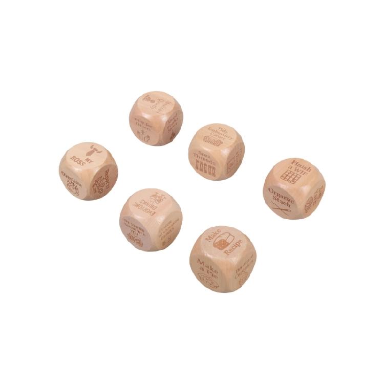 Set of 6 Decision Making Dices Set Party Entertainment Dices Game Accessory For Friend Family Gathering Choice Making Tool