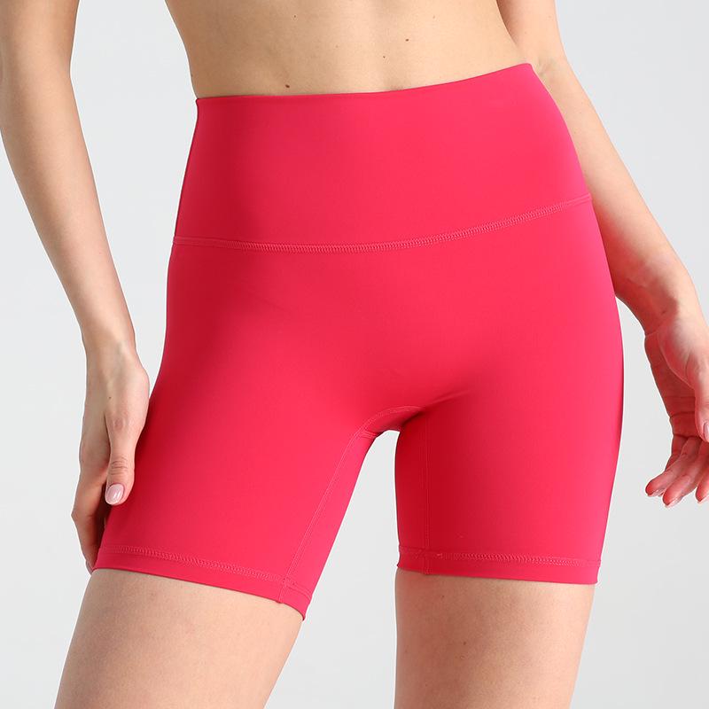 High Waist Butt-Lifting Yoga Shorts - Three-Quarter Length for Slimming and Fitness