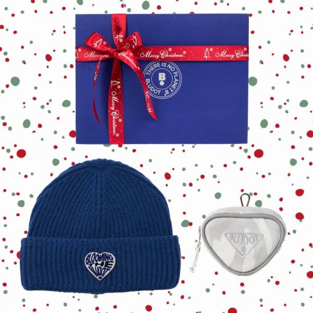 Blu Dot Beanie + Triangular Ball Case Set Bl 00F