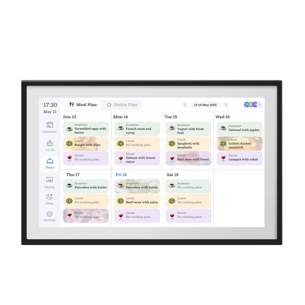 15.6 Inch WiFi Wall Planner Digital Calendar Chore Chart 1920x1080 Smart Touchscreen Interactive Display Wall Desk