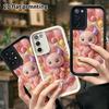 Phone Case: 2D Flat Design Suitable for Samsung Galaxy A34 A35 M05 M06 S20 S22 S21 FE Plus 5G Protective Case, Pink Little Devil, Perfect Christmas an