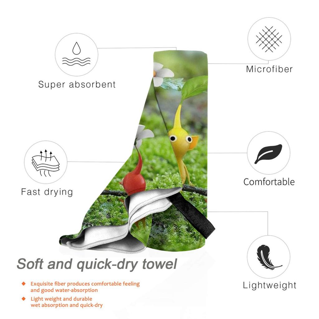 Pikmin Beach Towel Soft Microfiber Quick Dry Absorbent Quick Towels For Bath