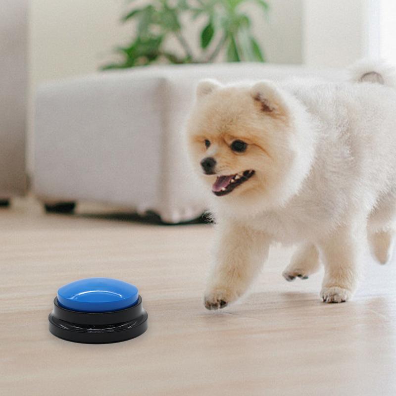Funny Dog Recordable Pet Toys Travel Talking Starters Pet Speaking Buttons Portable Cute Pet Button Color Voice Recording Button