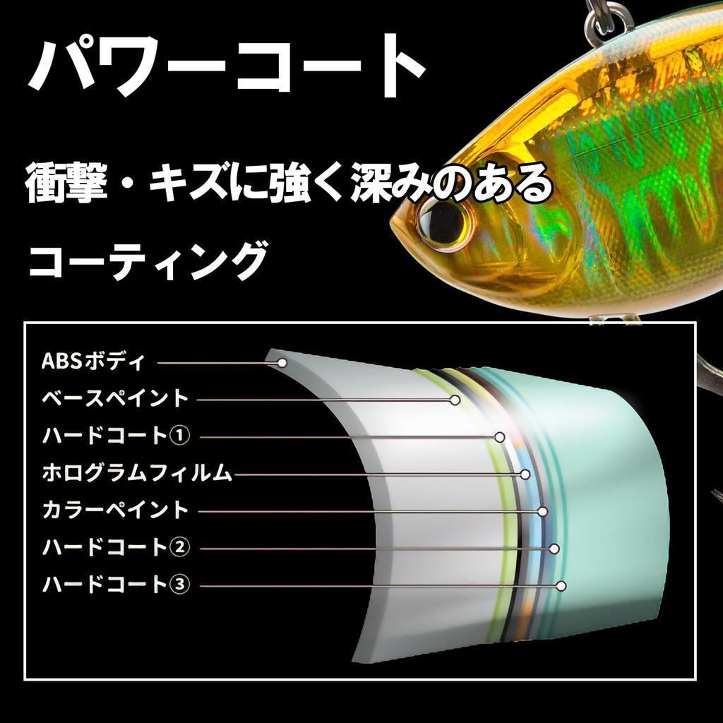 DUEL HARDCORE Bass Lure Latour Vibe 55mm Sinking Hot Tiger Shimmy Fall 04