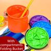 1Pc Multifunctional Folding Bucket - Durable Portable Fishing Bucket, Ideal for Beaches, Travel, and The Outdoors