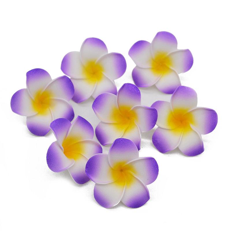 10Pcs/lot Plumeria Hawaiian PE Foam Frangipani Artificial Flower Headdress Flowers Egg Flowers Wedding Decoration Party Supplies
