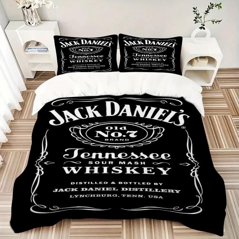 Jack Daniel'S Legacy Print 3Pcs Bedding Setduvet Cover With 2 Bedropillowcase Home Birthday Gift