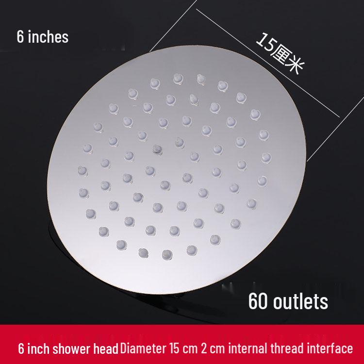 Hotel Bathroom Stainless Steel Rain Shower Head with Water Heater Nozzle