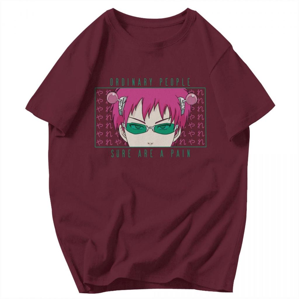 Herren T-Shirt Saiki Kusuo The Disastrous Life Of Saiki K Anime Idee Y2K Grafik-T-Shirts Unisex Oberteile T-Shirts
